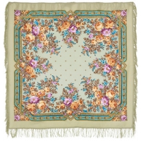 Medium Woolen Shawls. Wool Fringe.